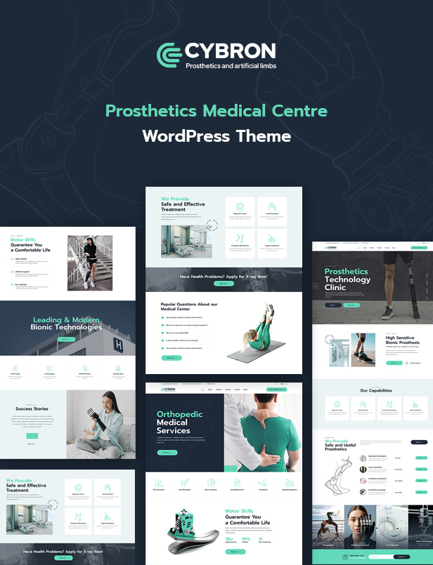 Cybron - Prosthetics Medical Center WordPress Theme - 4